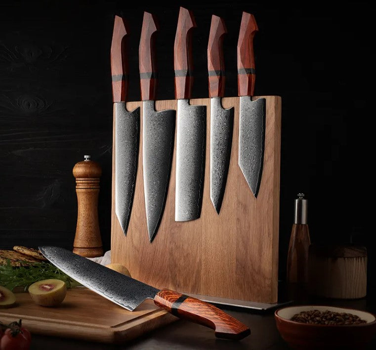 6 Piece Damascus Sandal Wood